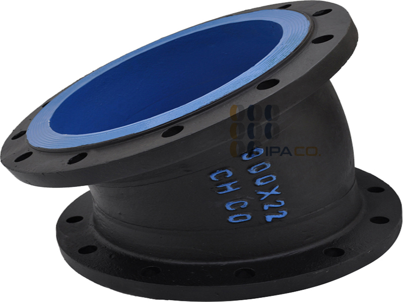 زانو دو سر فلنج 22.5 درجه