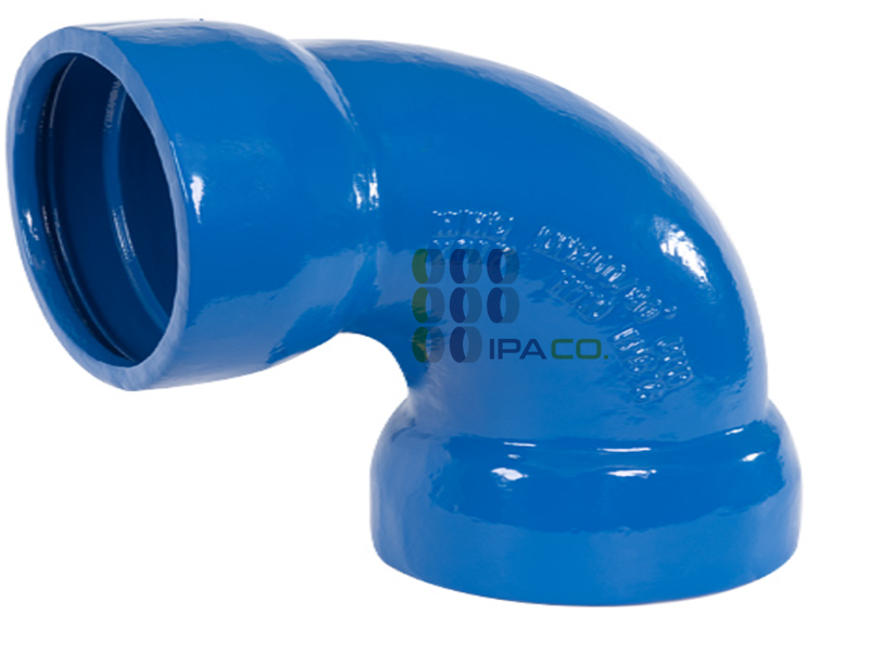 زانو کاسه ای 90 درجه چدن داکتیل