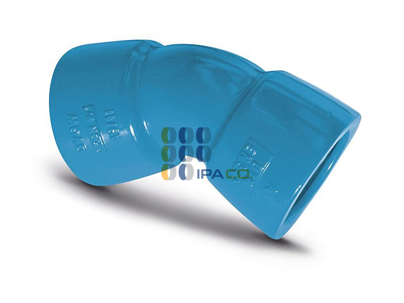 زانوی دو سرصاف °45 چدن داکتیل