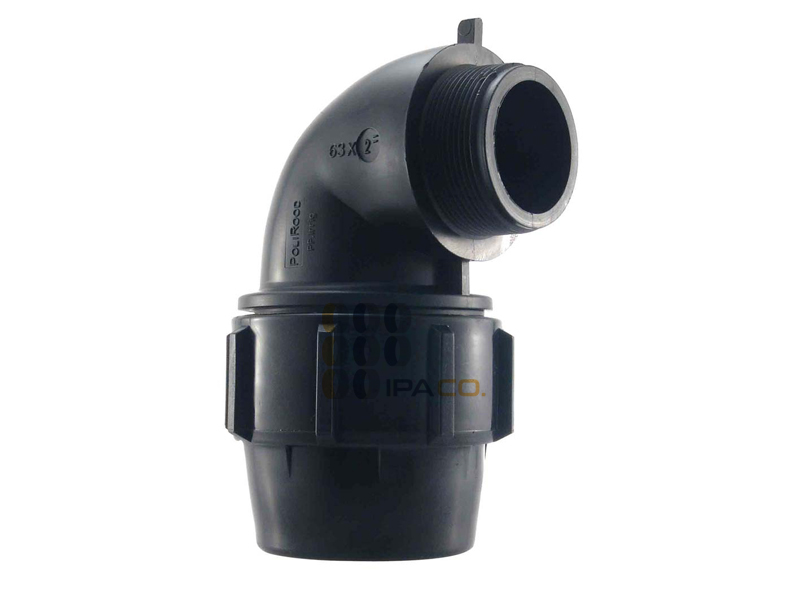 زانو نر پیچی پلی اتیلن