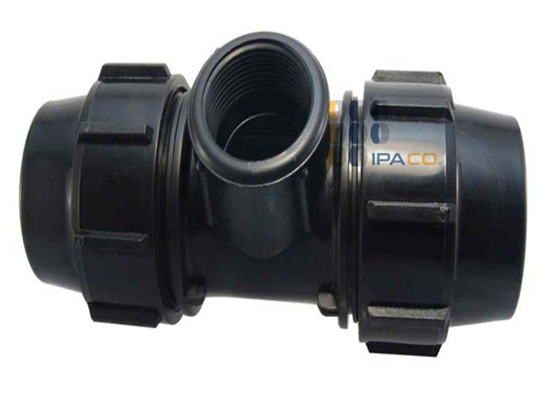 سه راه ماده پیچی پلی اتیلن