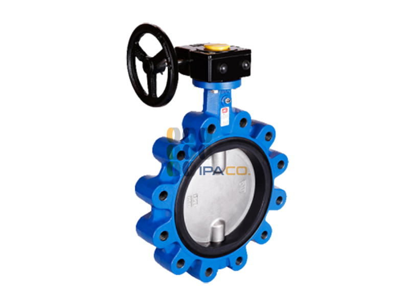 شیر پروانه ای بدون فلنچ انتهای خط lug type