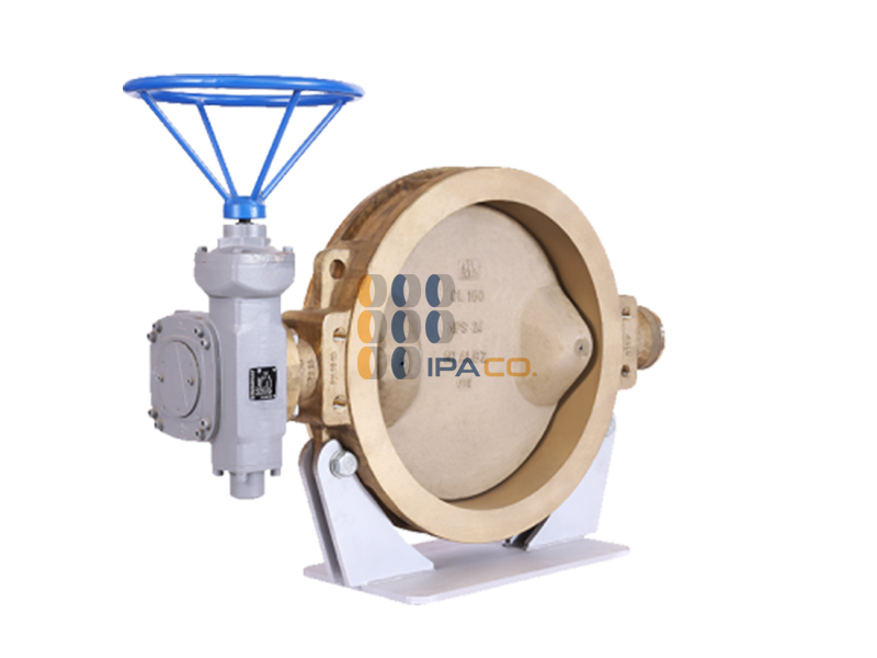 شیر پروانه ای بدنه باریک بدون فلنچ با پروانه خارج از مرکز